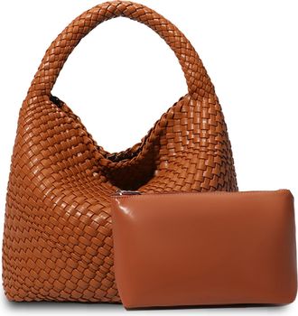 Generic Dyalsa Woven Tote Bag for Women, Vegan Leather Handbag Large Summer Beach Bag and Purse Retro Handmade Travel Shoulder Bag AL-010BR