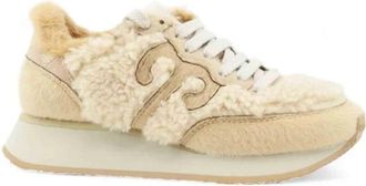 Wushu Ruyi Sneakers - Dames - Sneakers - Beige - 36 EU - Leer - Schoenen