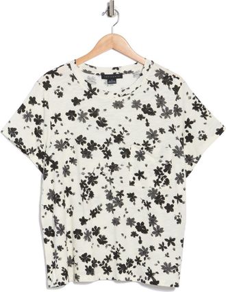 Sanctuary Cotton Blend Pocket T-Shirt in Flutter Black at Nordstrom Rack, Size 3 X