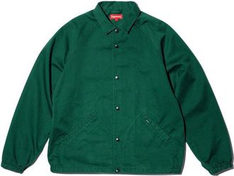 SUPREME x Antihero Snap Front Twill Jacket Green Red SUP-FW20-322