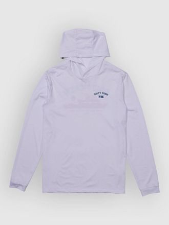 Salty Crew Overnight Hood Sunshirt Longsleeve Lycra blanco
