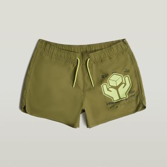 G-Star Carnic Graphic Zwemshort - Groen - Heren