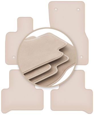 OEM Alfombrillas Premium Beige Para: Alfa Romeo Stelvio Q4 (4wd) 4x4 Suv 2017
