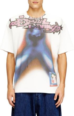 Diesel T-Boxt-V13 Oversize Graphic T-Shirt in Off/White at Nordstrom, Size Xx-Large