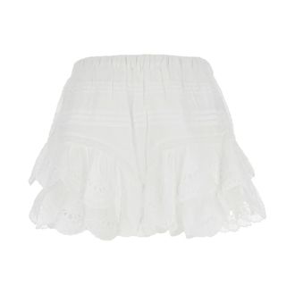 Isabel Marant Short Skirts, female, White, XS, Jocadia Shorts