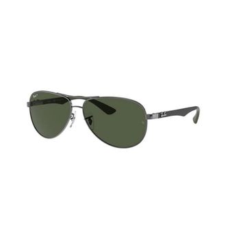 Ray-Ban Carbon Fibre Zonnebril - Heren - Zonnebrillen - Grijs - 61 MM - Accessoires