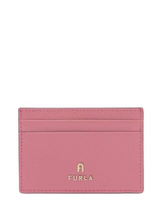 Furla Camelia Leather Card Case