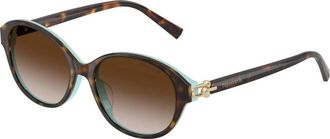 Tiffany & Co. Tf 4263D Zonnebril - Dames - Zonnebrillen - Bruin - 54 MM - Accessoires