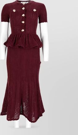 Self Portrait cotton knitted dress