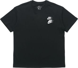 Nike Large Logo Printing Sports Round Neck Short Sleeve Black DA0989-010