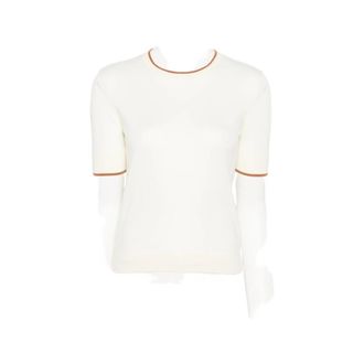 Max Mara Contrast-trim Short-sleeve Top