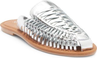 Seychelles Little Italy Woven Mule in Silver at Nordstrom Rack, Size 9.5