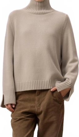 Allude Cashmere Turtleneck Sweater In Pine Tree
