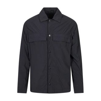 Stone Island Overhemden, Heren, Blauw, L, Overshirt