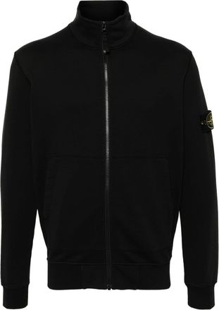 Stone Island cotton jersey cardigan - men - Organic Cotton - S - Black