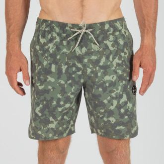 Vissla Mens Solid Sets Volley Board Shorts Green XXL