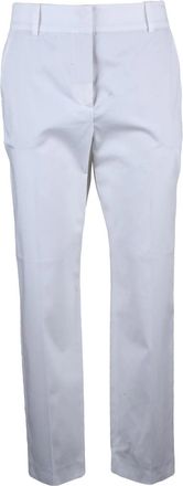 Eleventy Cotton Lyocell Elastane Pants - White