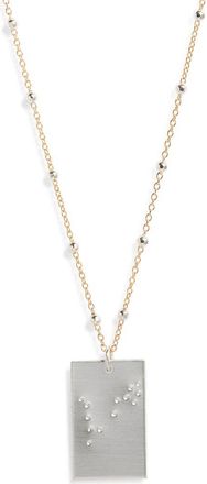 Set & Stones Zodiac Constellation Pendant Necklace in Silver - Pisces at Nordstrom
