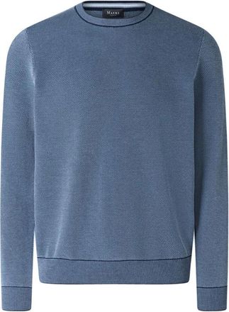 Maerz Truien & Vesten, Heren, Blauw, 3Xl, Rondgebreide trui