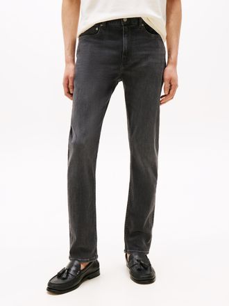 Tommy Hilfiger Slim-fit-Jeans TOMMY HILFIGER BLEECKER Slim Fit, Herren, Gr. 31, L&auml;nge 34, grau (vernon grau), Denim/Jeans, Obermaterial: 98% Baumwolle, 2% Elasthan, 