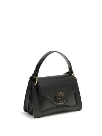 Coccinelle Womens C-Me Shoulder Bag Noir Calf Leather Bos Taurus