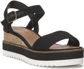 Lucky Brand Tema Platform Wedge Sandal in Black at Nordstrom Rack, Size 6.5