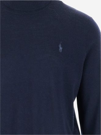 Polo Ralph Lauren Mens Sweater Merino Wool Blue