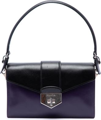Prada Pre-owned Prada Bicolor Box Calf Turnlock Satchel Ladies S0JXYQZH5AH9V3M2