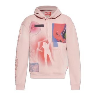 Diesel Uomo, Felpe, Rosa, 2Xl, new