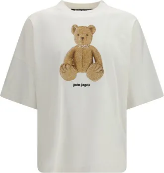 Palm Angels Witte Katoenen T-Shirt