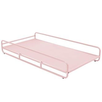 Oviala Estructura para chaise longue modular de jard&iacute;n en rosa empolvado