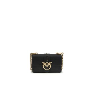 Pinko Bos Taurus Schoudertas - Dames - Schoudertassen - Zwart - ONE Size - Leer - Tassen