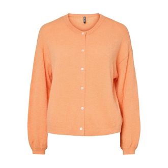 Pieces Vest met ronde hals en knoopsluiting