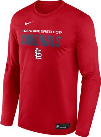 Nike St. Louis Cardinals Authentic Collection Team Issue Nike Mens Dri-FIT MLB Long-Sleeve T-Shirt in Red | 02TJ62QSCN-JE6
