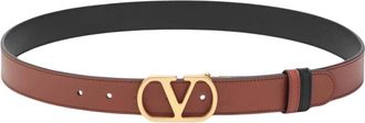 Valentino Kalfsleren Riemen - Heren - Riemen - Bruin - 90 CM - Leer - Accessoires