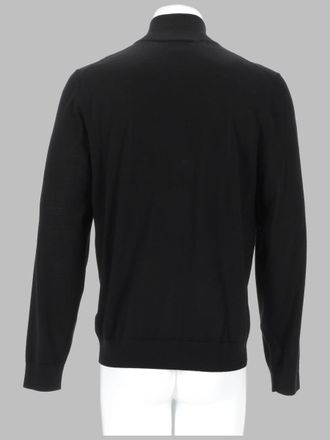 Paul Smith Merino Wool Zip-Front Cardigan - Black