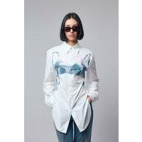 Jean Paul Gaultier Shirt Printed Scanned Bra