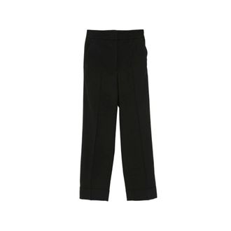 PESERICO Pantaloni sartoriali dritti - female - Peserico - Straight Trousers - Black - L - Trousers