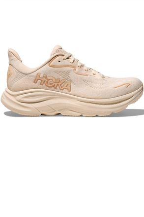 Hoka One One Womens Clifton 10 Running Shoe In Vanilla / Birch