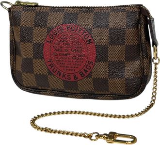 Louis Vuitton Brown Damier Azur Pochette Pouch (Pre-Owned)