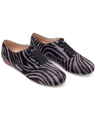 Hogan Logo Print Leather Pump