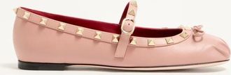 Valentino Garavani Mary-Jane Rockstud Nappa Ballerina 05 mm Wo