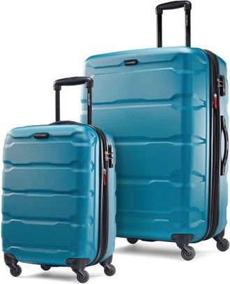 Samsonite Omni PC 2-Piece Set (20/28) Hardside Expandable Luggage with Spinner Wheels in Caribbean Blue at Nordstrom