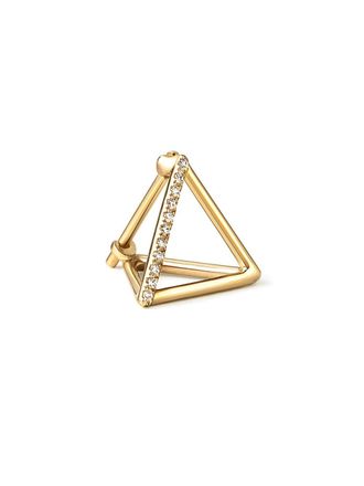 Shihara Orecchino Diamond Triangle Earring 10 (01) - Effetto metallizzato