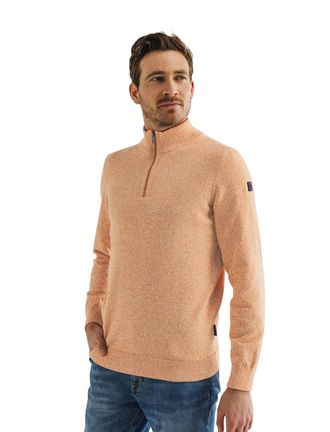 State of Art half zip trui oranje melange