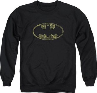 Gildan Batman Tattered Logo Adult Crewneck Sweatshirt