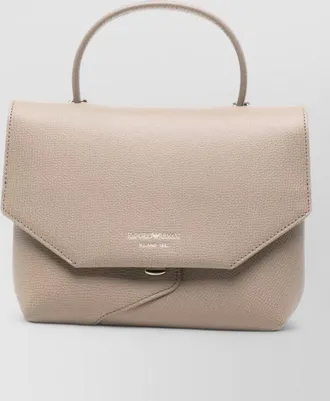 Emporio Armani small grained leather shoulder bag