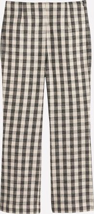 La Redoute Collections 7/8 bootcut broek met ruitjesmotief