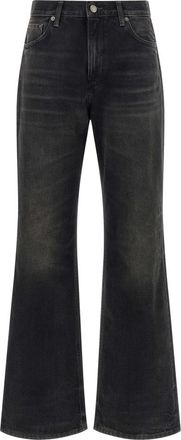 Haikure Korea Jeans - Dames - Flared Jeans - Zwart - W30 - Katoen - Jeans