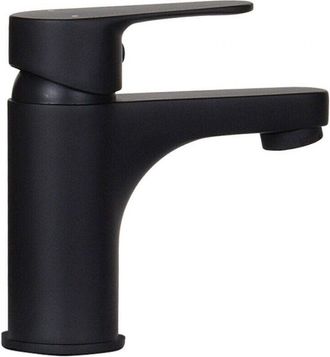 OEM Robinet Lave-mains - Mitigeur Monocommande - Corps En Cuivre - Finition Noir Mat - Pour Salle De Bain - 1 Pi&egrave;ce